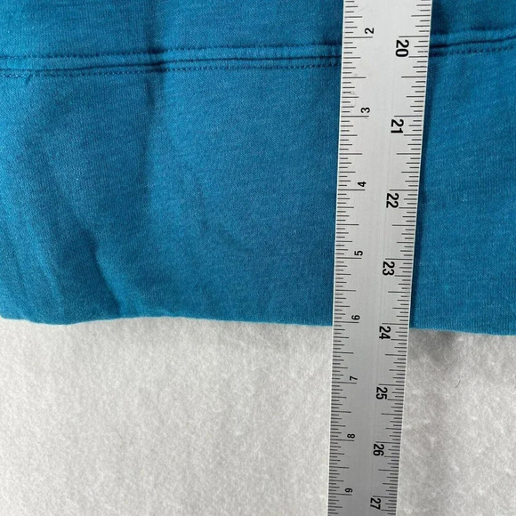 San Jose Sharks Lace-Up Sweatshirt Women's Sz S Blue Colorblock NHL Pullover - Picture 5 of 10